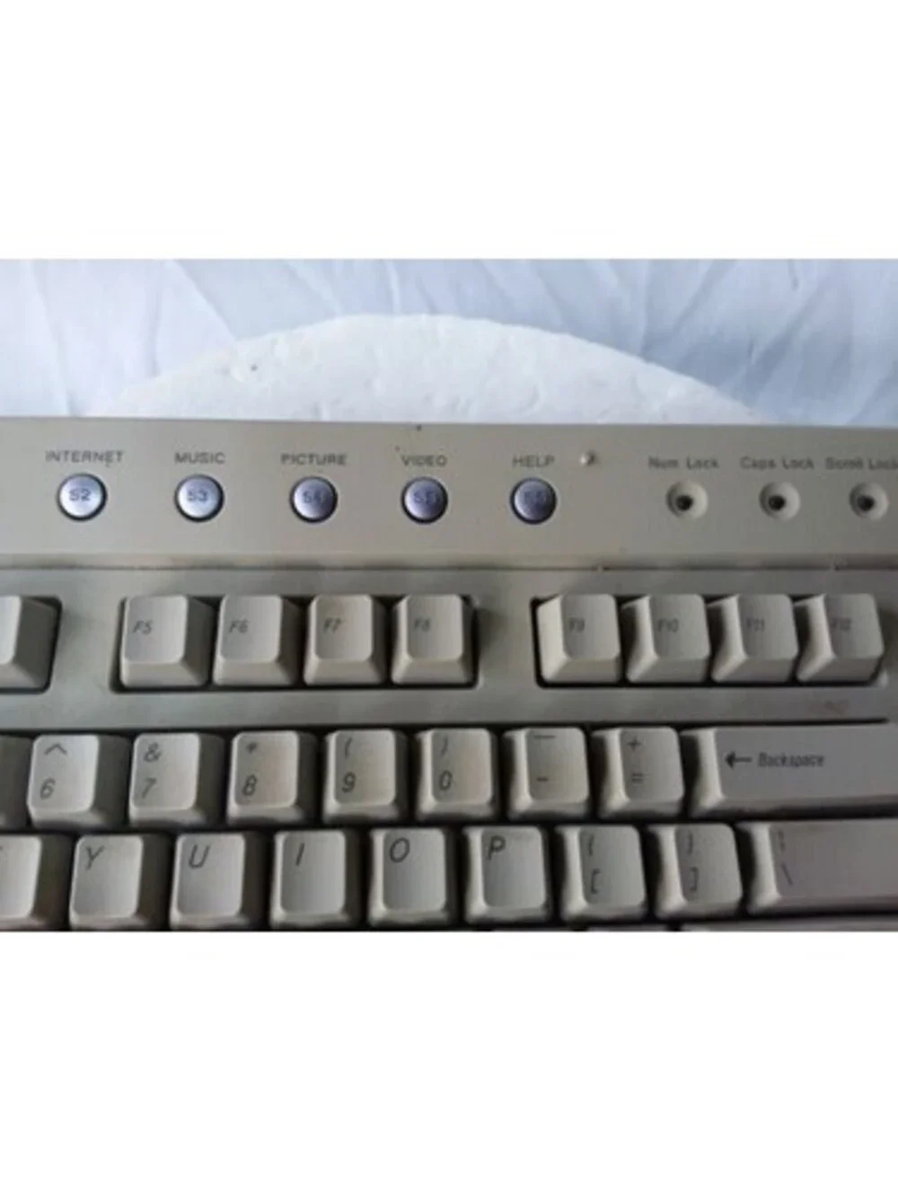 Sony VAIO PCVA-KB1P PS/2 Wired Keyboard Gray Vintage OEM Full Size